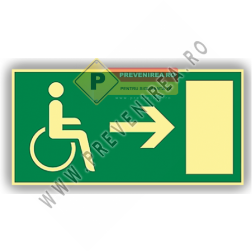 Semne pentru iesire persoane cu dizabilitati