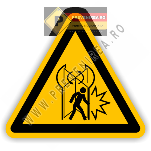 Etichete de avertizare pentru uși rotative – Protecție și siguranță maximă