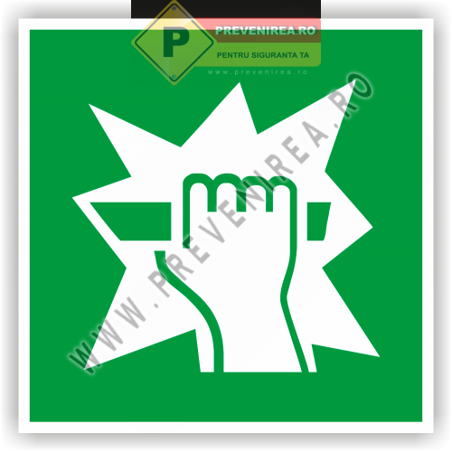 Etichetă In Caz De Urgenta Spargeti Geamul Pentru A Deschide