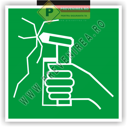 Eticheta pentru Ciocan de Urgenţă – Sparge Geamurile Rapid în Situaţii Critice