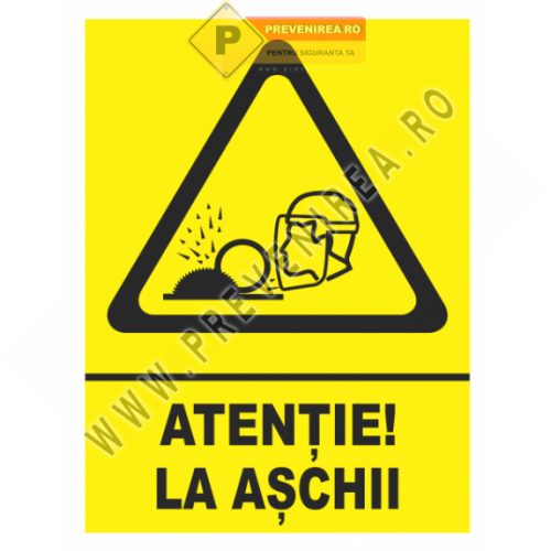 Indicator Atenție la Așchii” – Semn de Avertizare pentru Zone de Lucru Indicator Atenție la Așchii” – Semn de Avertizare pentru Zone de Lucru