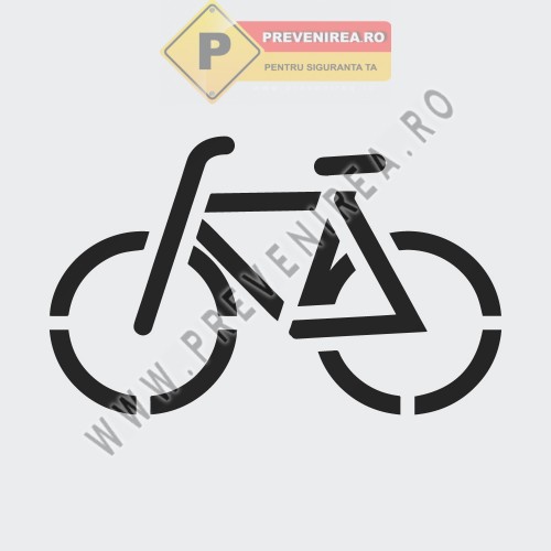 Șablon Marcaj Bicicletă | Matriță Profesională pentru Piste și Parcări Biciclete