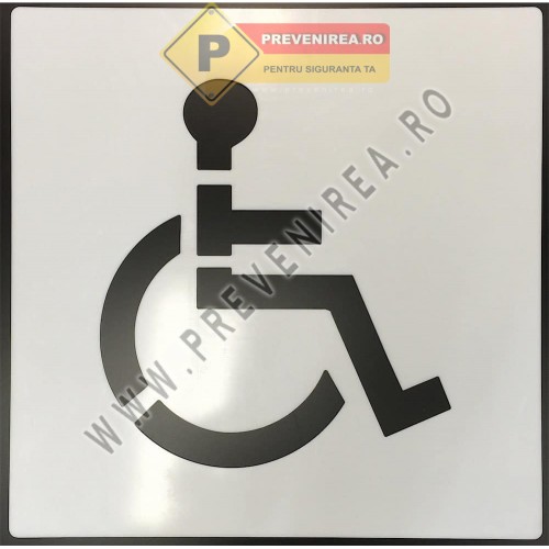 Șablon Marcaje Accesibilitate Persoane cu Handicap – Simbol Loc Parcare și Semnalizare