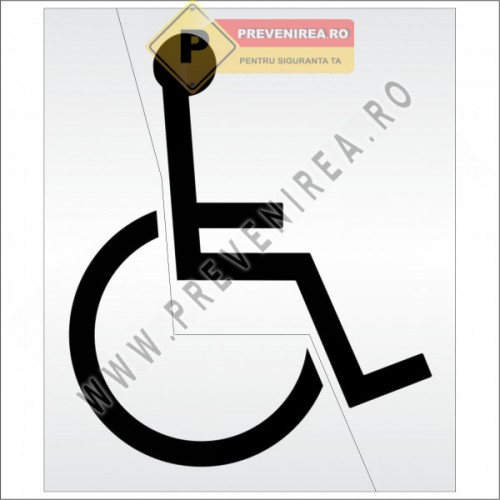 Șablon semnalizare parcare persoane cu dizabilități – ideal pentru parcări publice și private