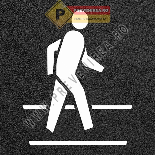 Șabloane pentru treceri de pietoni și marcaje rutiere