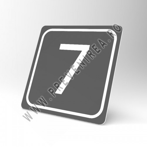 Placuta de securitate gri 7