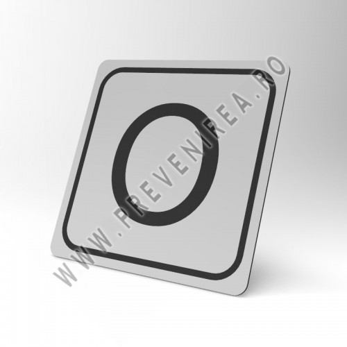 Placuta gri cu negru O 