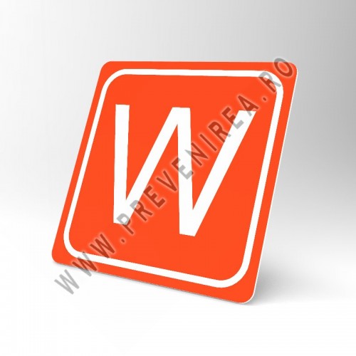 Placuta portocalie W