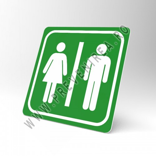 Placuta verde toaleta barbati si femei