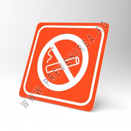 Placuta portocalie fumatul interzis