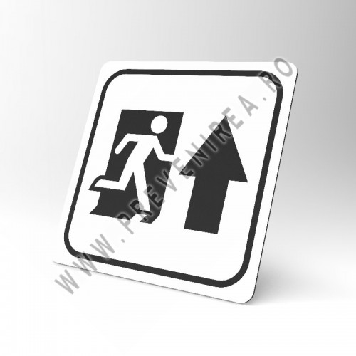 Placuta alba sageata spre dreapta in sus iesire