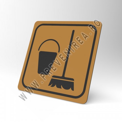 Placuta maro cu negru pentru curatenie