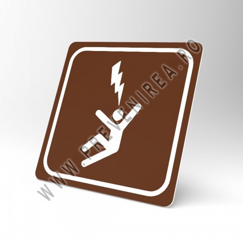 Placuta maro pericol de electrocutare