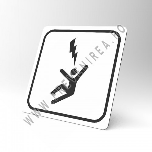 Placuta alba pericol electric