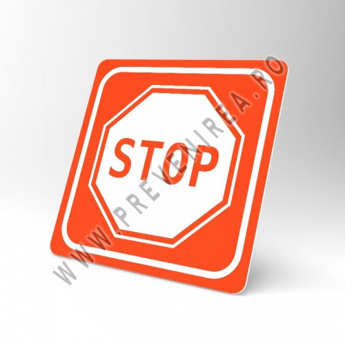 Placuta portocalie stop