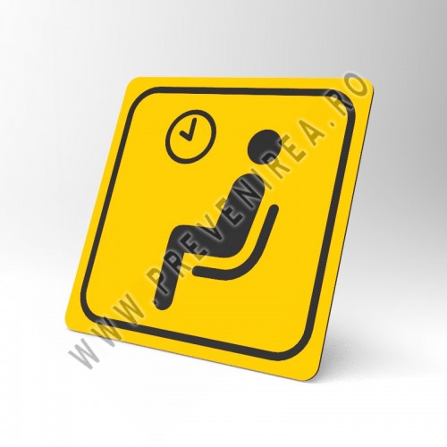 Placuta galbena pentru sala de asteptare