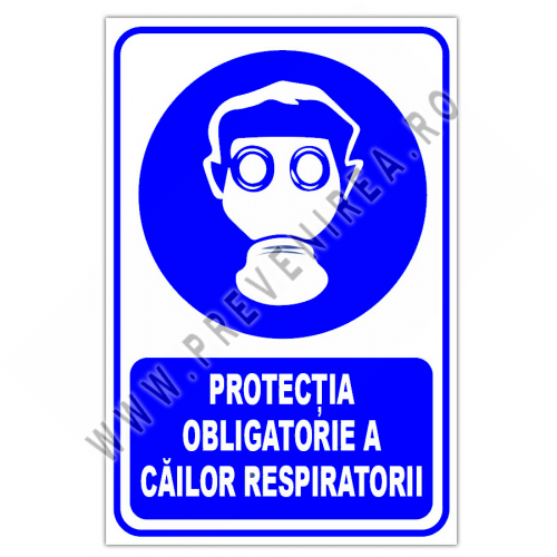 indicator pentru protectia obligatorie a căilor respiratori