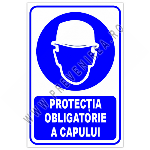 indicator protectia obligatorie a capului
