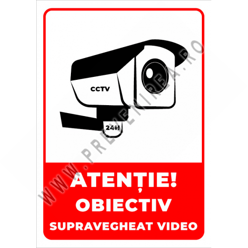 indicator rosu  obiectiv supravegheat video