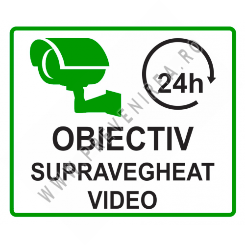 Indicator verde obiectiv supravegheat video
