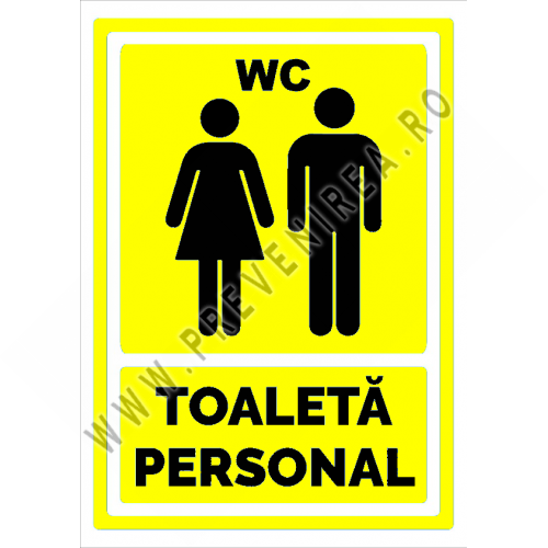 Indicator galben pentru toaleta personal Indicator galben pentru toaleta personal