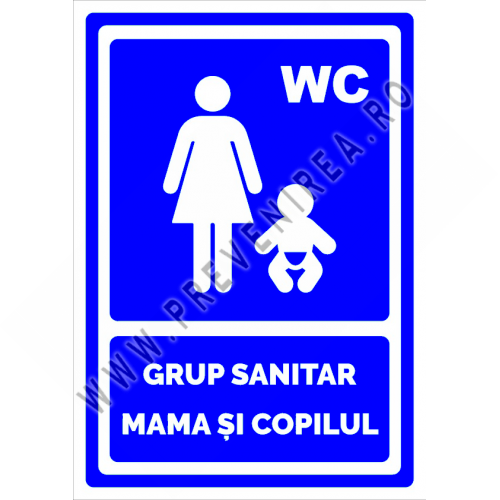 Indicator WC Mamă și Copil | Placă pentru Grup Sanitar Indicator WC Mamă și Copil | Placă pentru Grup Sanitar