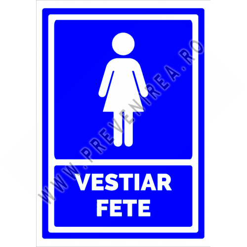 indicator pentru vestiar fete