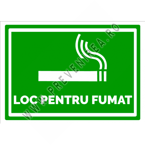 Indicator de informare loc pentru fumat