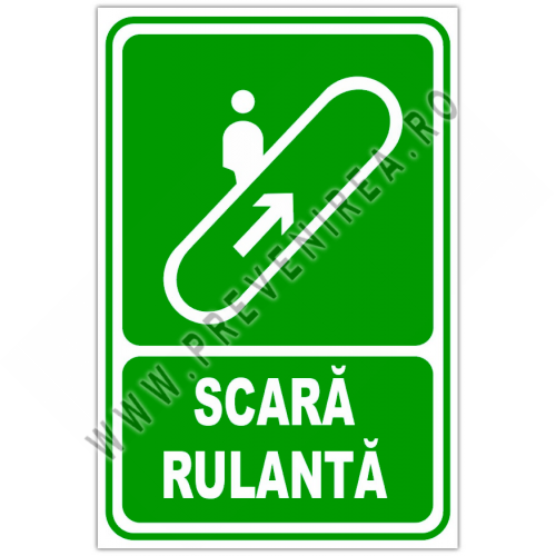 Indicator pentru scara rulanta in sus