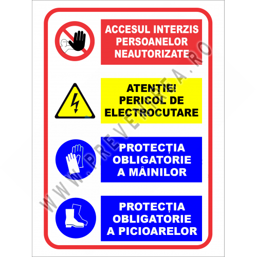 Panou pentru persoane neautorizate