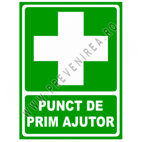 Indicator pentru punct de prim ajutor