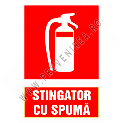 Indicator pentru  extinctor cu spuma Indicator pentru  extinctor cu spuma