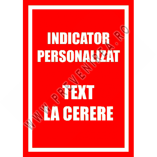 indicator pentru interzicere cu text  la cerere