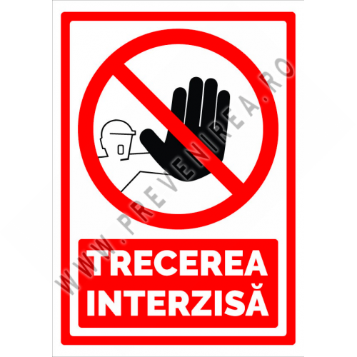 indicator de securitate pentru trecere interzisa