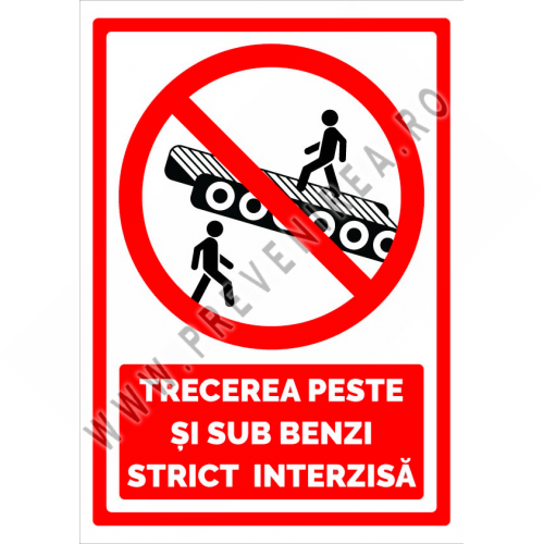 Indicator pentru trecerea peste si sub benzi strict interzisa