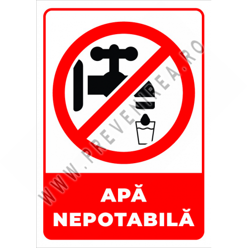 Indicator pentru apa potabila