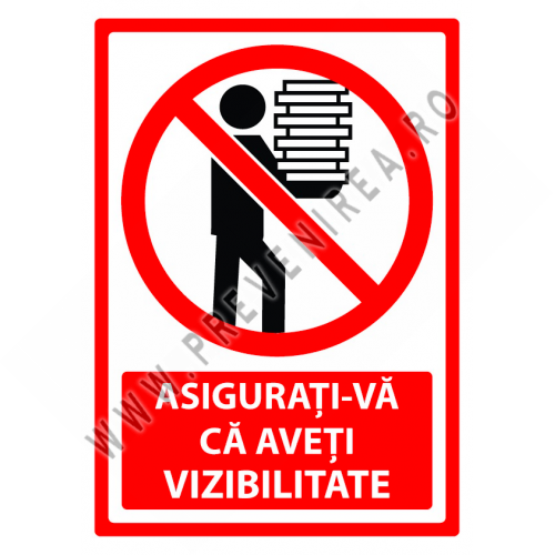 Indicator „Asigurați-vă că aveți vizibilitate la locul de muncă