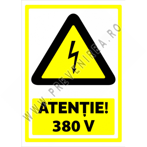 Indicator de securitate atentie 380V