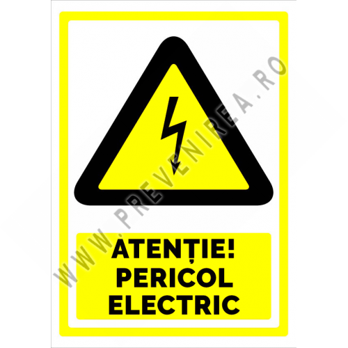 Indicator pentru avertizare atentie pericol electric