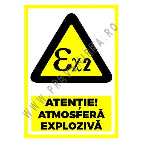 Indicator atentie atmosfera exploziva ex 2