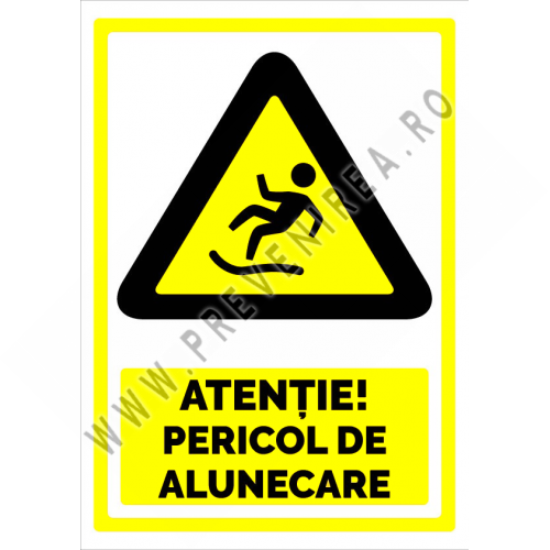 Indicator pentru atentie pericol de alunecare