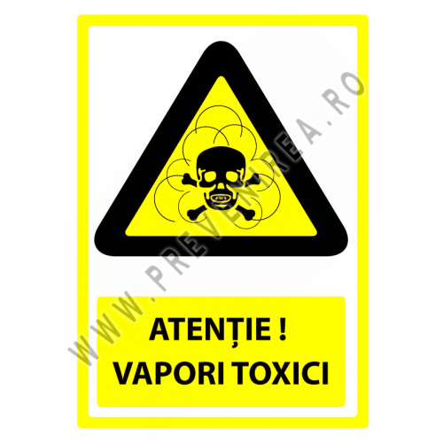 Indicator atentie vapori toxici