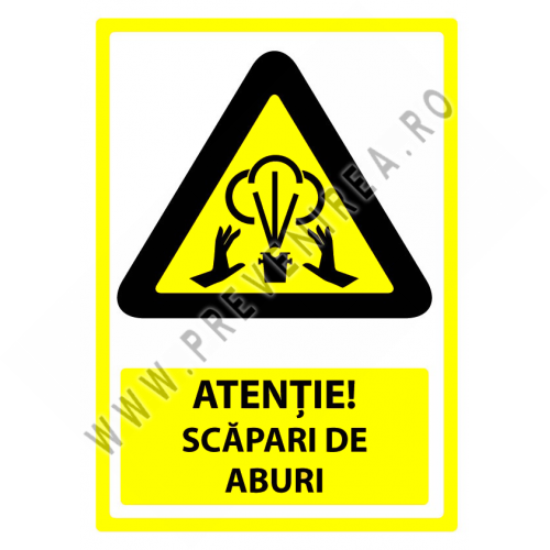 Indicator atentie scapari de aburi