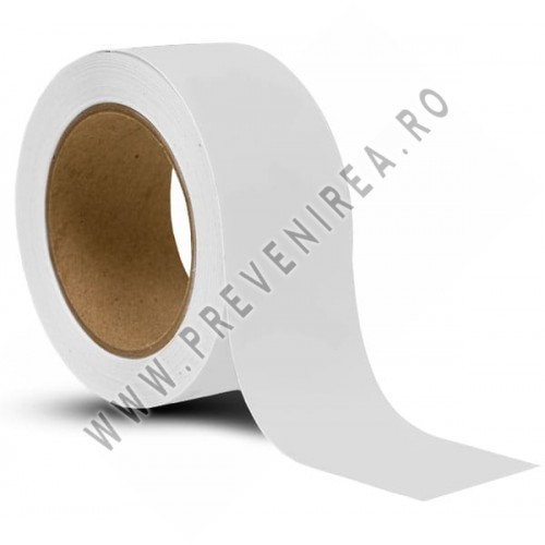 Bandă Industrială Albă de Marcare – Ideală pentru Siguranță și Delimitări