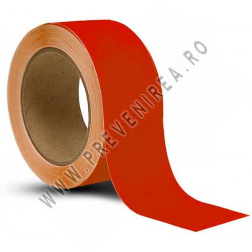Bandă de Semnalizare Roșie – Ideală pentru Zone Interzise și Marcaje