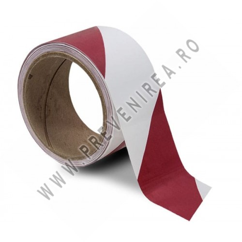 Bandă de Semnalizare Roșu-Alb – Protecție și Vizibilitate pentru Zonele de Siguranță