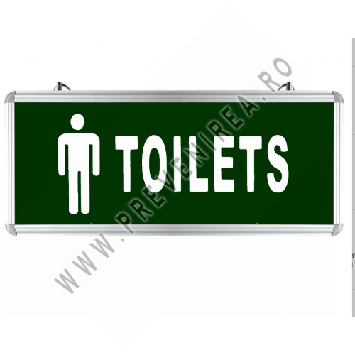 Lampa Iluminat Emergenta Toaleta Barbati cu o singura fata