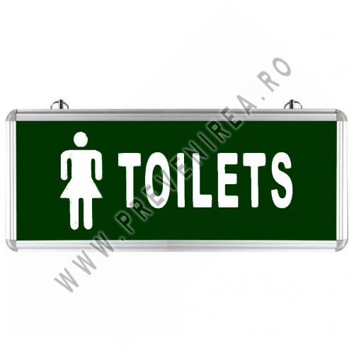 Lampa Iluminat Emergenta Toaleta femei cu o singura fata