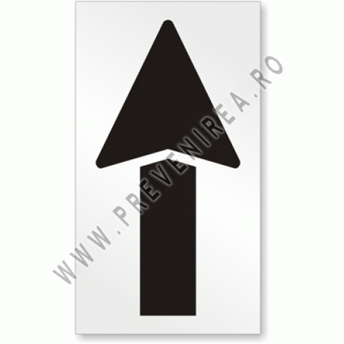 Sablon cu sageata inainte