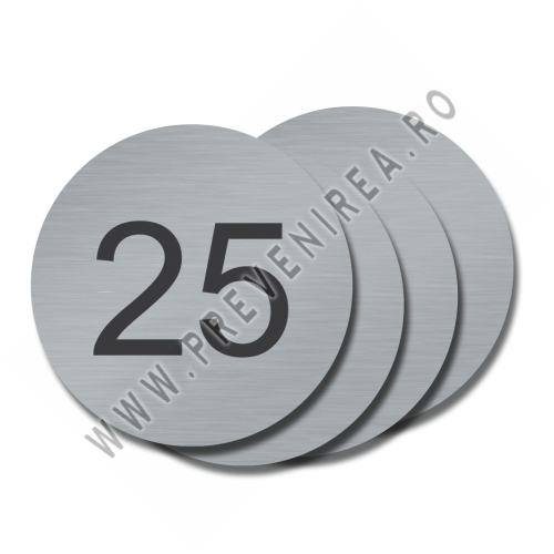 Etichete metalice din aluminiu pentru vestiar, personalizate cu numere și cifre